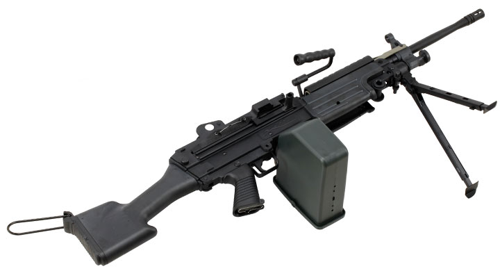 A&K M249 MK2 Polymergehuse AEG 6mm BB schwarz Bild 5
