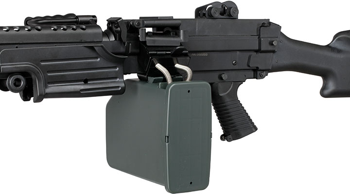 A&K M249 MK2 Polymergehuse AEG 6mm BB schwarz Bild 8
