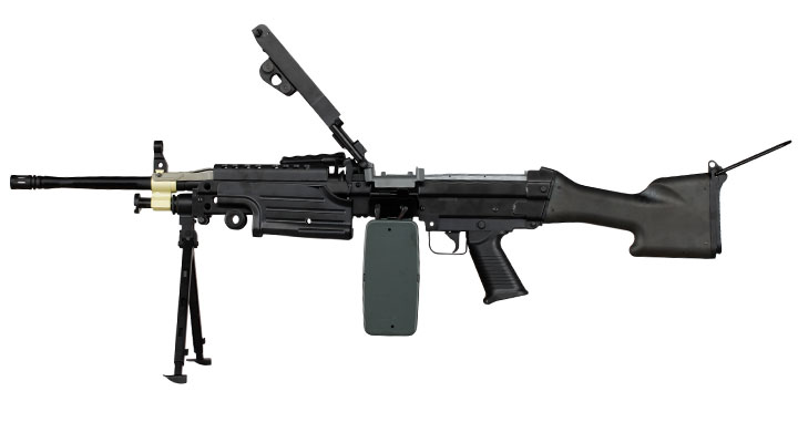 A&K M249 MK2 Vollmetall AEG 6mm BB schwarz Bild 2