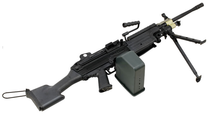 A&K M249 MK2 Vollmetall AEG 6mm BB schwarz Bild 5