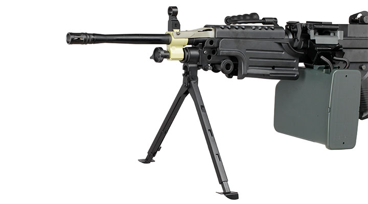 A&K M249 MK2 Vollmetall AEG 6mm BB schwarz Bild 7