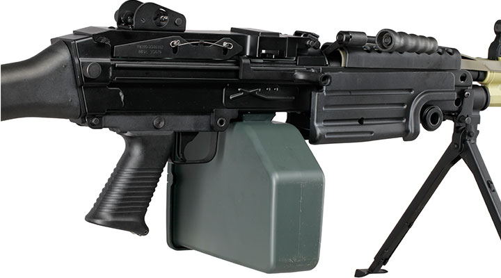 A&K M249 MK2 Vollmetall AEG 6mm BB schwarz Bild 9