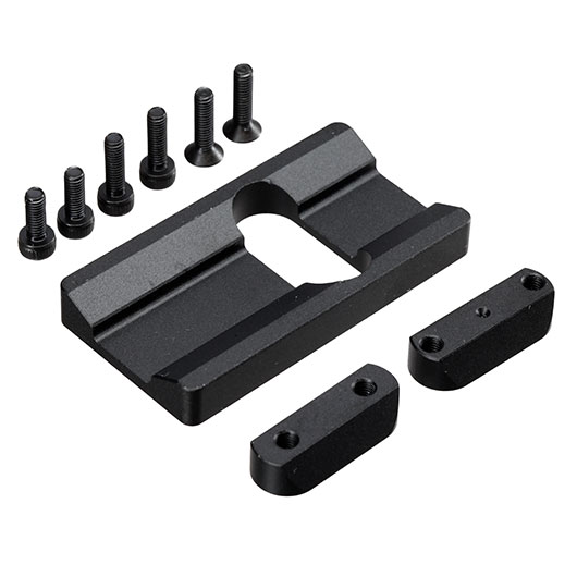 ASG CNC Aluminium RMR Sight Direkthalterung schwarz f. KJ Works CZ Shadow 2 GBB / CO2BB Serie Bild 1