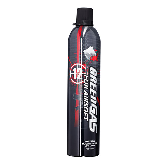 Puff Dino Airsoft 12kg / 170 PSI Standard Green Gas 600ml m. Silikon