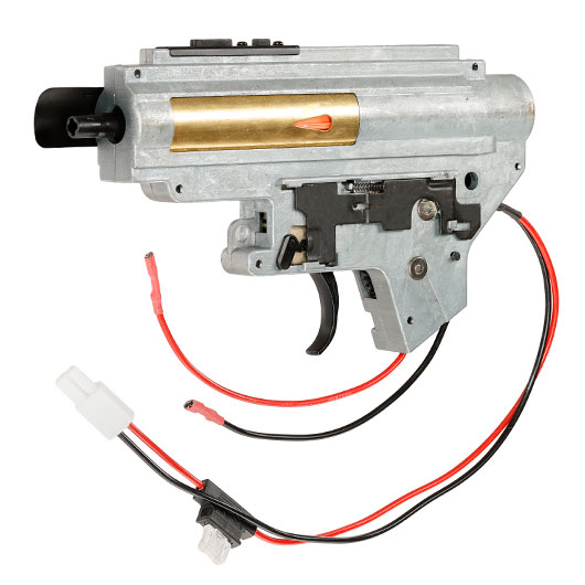 ICS M4 / M16 Gearbox komplett EBB-Version einteilig silber - Kabel hinten - MA-192