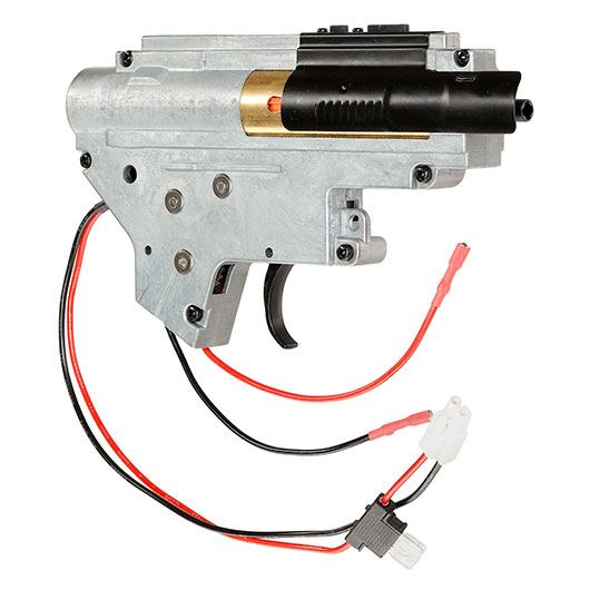 ICS M4 / M16 Gearbox komplett EBB-Version einteilig silber - Kabel hinten - MA-192 Bild 1