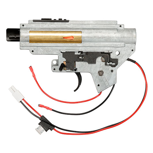 ICS M4 / M16 Gearbox komplett EBB-Version einteilig silber - Kabel hinten - MA-192 Bild 2