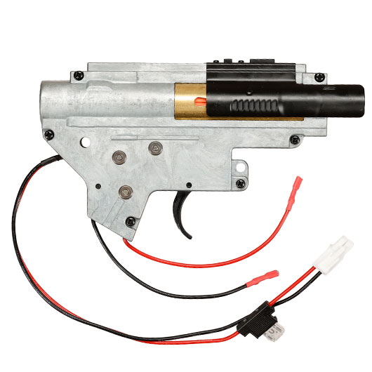ICS M4 / M16 Gearbox komplett EBB-Version einteilig silber - Kabel hinten - MA-192 Bild 3