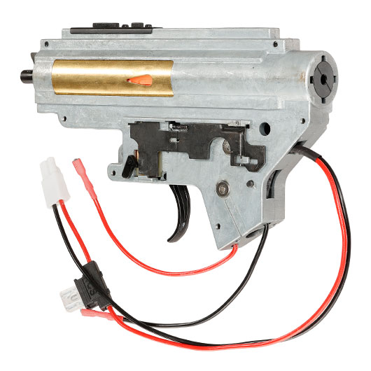 ICS M4 / M16 Gearbox komplett EBB-Version einteilig silber - Kabel hinten - MA-192 Bild 4