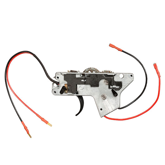 ICS M4 / M16 Split-Design Gearbox komplett EBB-Version unten silber - Kabel vorne - MA-194 Bild 2