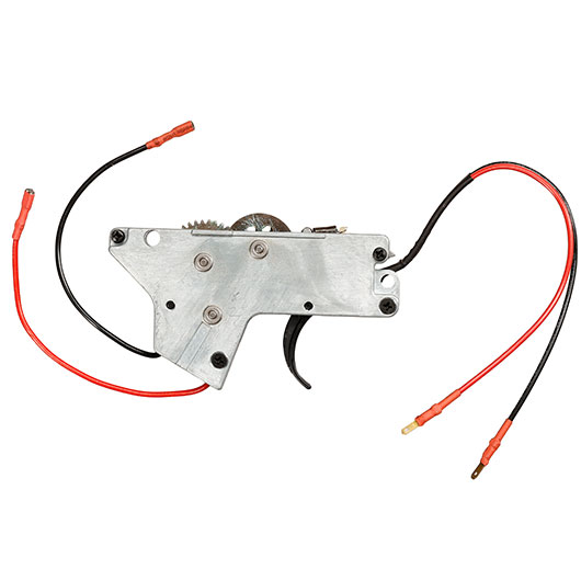 ICS M4 / M16 Split-Design Gearbox komplett EBB-Version unten silber - Kabel vorne - MA-194 Bild 3