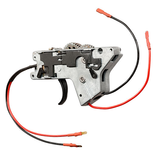 ICS M4 / M16 Split-Design Gearbox komplett EBB-Version unten silber - Kabel vorne - MA-194 Bild 4