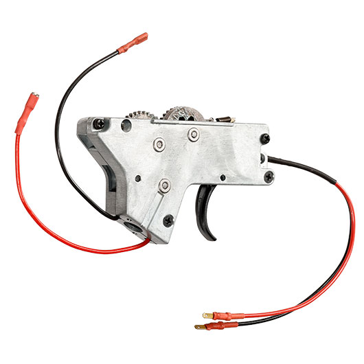 ICS M4 / M16 Split-Design Gearbox komplett EBB-Version unten silber - Kabel vorne - MA-194 Bild 5