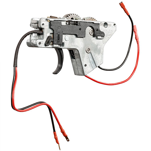 ICS M4 / M16 Split-Design Gearbox komplett Standard unten silber - Kabel vorne - MA-61