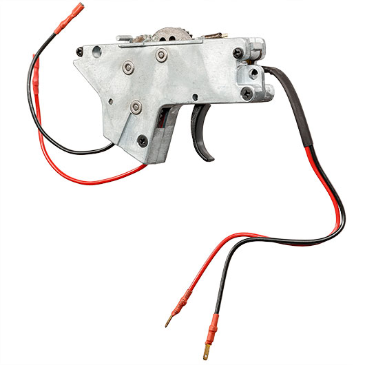 ICS M4 / M16 Split-Design Gearbox komplett Standard unten silber - Kabel vorne - MA-61 Bild 1