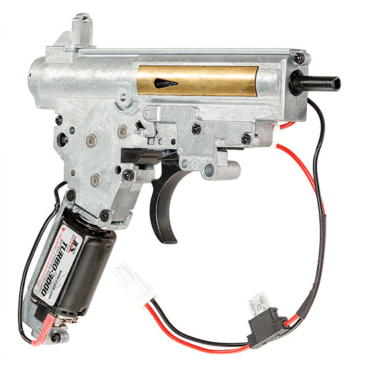 ICS G33 Gearbox M120 komplett mit Turbo 3000 Motor einteilig silber - Kabel vorne - MH-12 Bild 1
