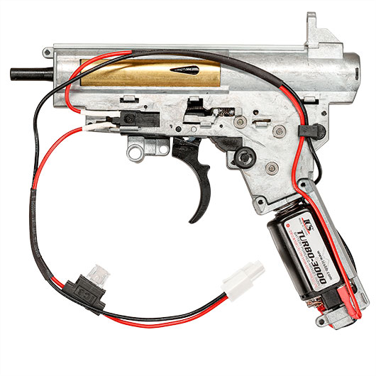 ICS G33 Gearbox M120 komplett mit Turbo 3000 Motor einteilig silber - Kabel vorne - MH-12 Bild 2