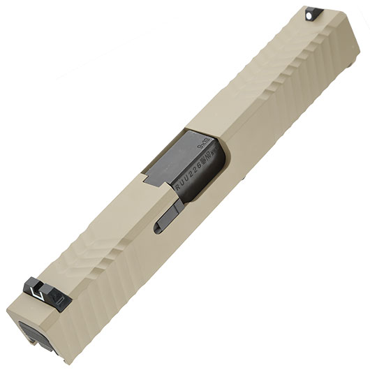 Socom Gear / RA-Tech ZEV Custom CNC Aluminum Schlitten Set f. Wei-ETech 17 GBB tan Bild 1