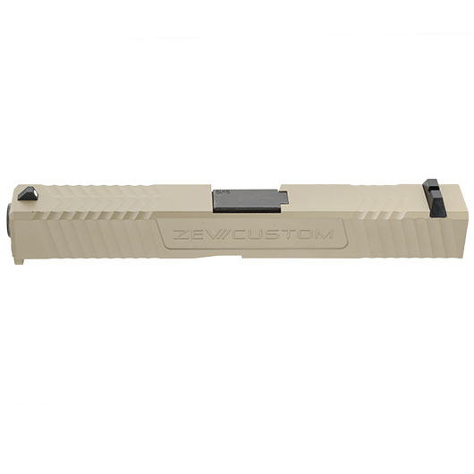Socom Gear / RA-Tech ZEV Custom CNC Aluminum Schlitten Set f. Wei-ETech 17 GBB tan Bild 2