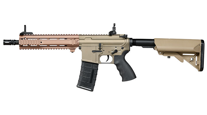 Double Bell L119A2 CQB Carbine Professional Line Vollmetall S-AEG 6mm BB Bronze-Tan Bild 1