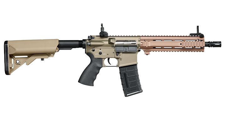 Double Bell L119A2 CQB Carbine Professional Line Vollmetall S-AEG 6mm BB Bronze-Tan Bild 2