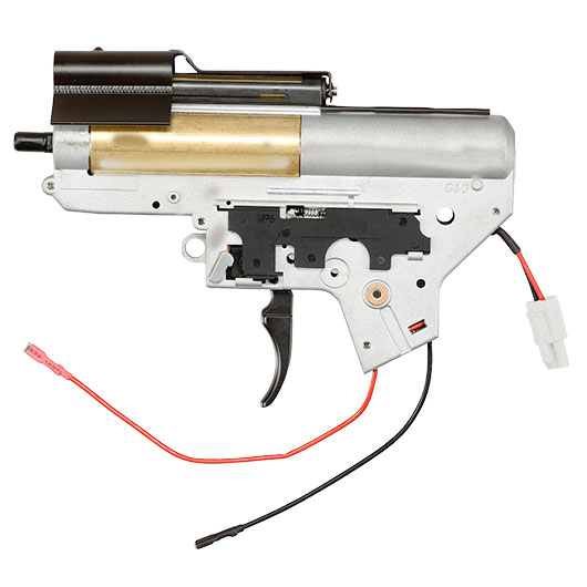 G&G TGM 8mm Complete Gearbox mit elektro-pneumatischem Blow-Back - Kabel hinten - grau Bild 2