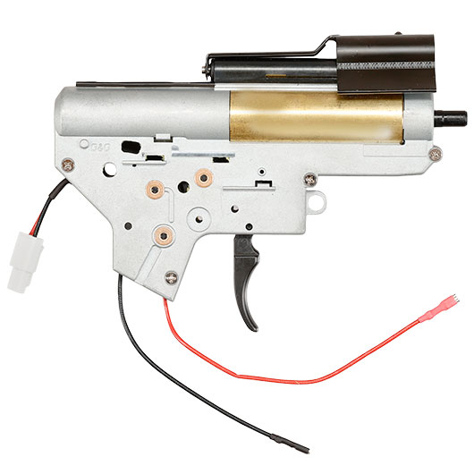 G&G TGM 8mm Complete Gearbox mit elektro-pneumatischem Blow-Back - Kabel hinten - grau Bild 3