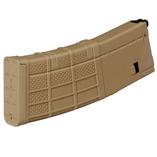 EMG / Angry Gun Lancer Systems M4 L5-AWM Magazin Low-Cap 35 Schuss FDE - Softairgas-Version - Version 2 Bild 1