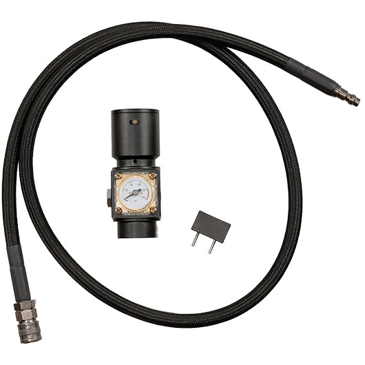 BalystiK HPR800C V3 HPA Regulator schwarz inkl. 109 cm Deluxe Remote-Line schwarz - US-Version