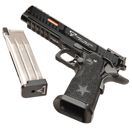 Army Armament TTI / Staccato 2011 Combat Master Vollmetall GBB 6mm BB schwarz - CNC-Version Bild 6