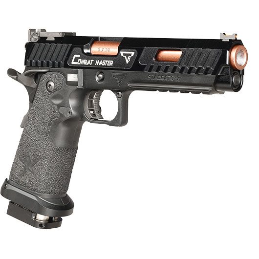 Army Armament TTI / Staccato 2011 Combat Master Vollmetall GBB 6mm BB schwarz - CNC-Version Bild 7