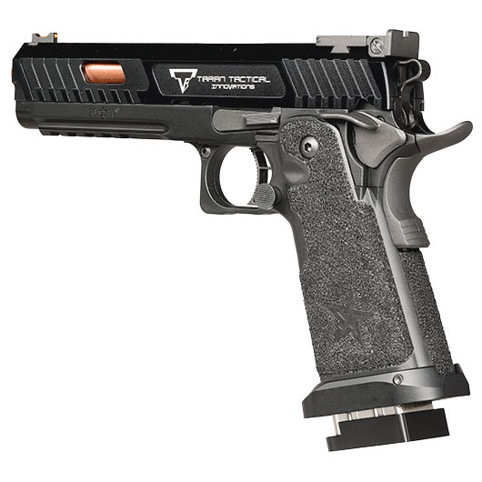 Army Armament TTI / Staccato 2011 Combat Master Vollmetall GBB 6mm BB schwarz - CNC-Version Bild 8