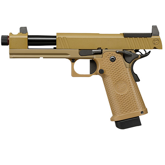 RWA Nighthawk Custom Sand Hawk Optic Ready Vollmetall GBB 6mm BB Dark Earth Bild 2