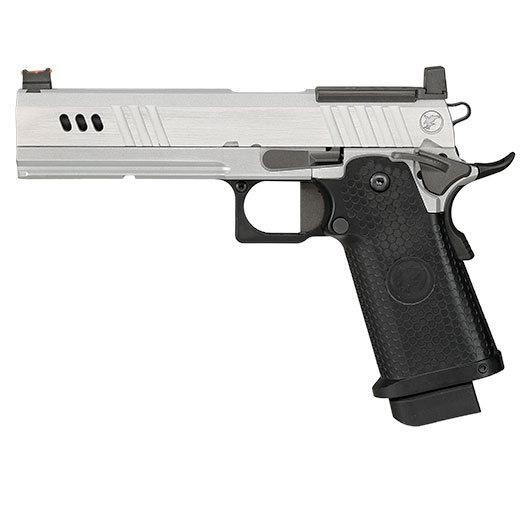 RWA Nighthawk Custom BDS9 Optic Ready Vollmetall GBB 6mm BB silber / schwarz Bild 1