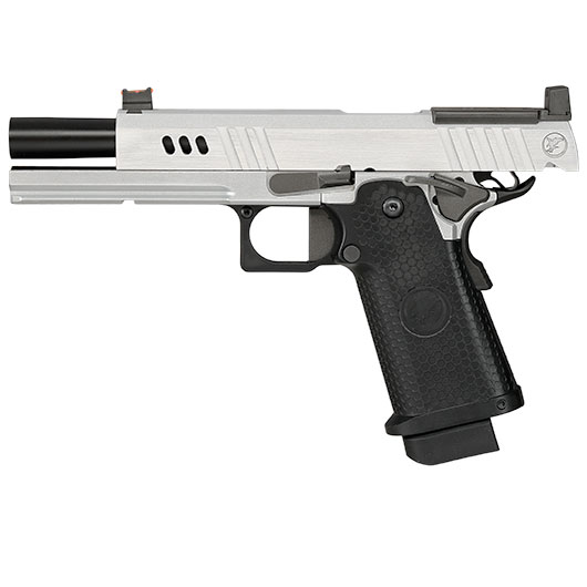 RWA Nighthawk Custom BDS9 Optic Ready Vollmetall GBB 6mm BB silber / schwarz Bild 2