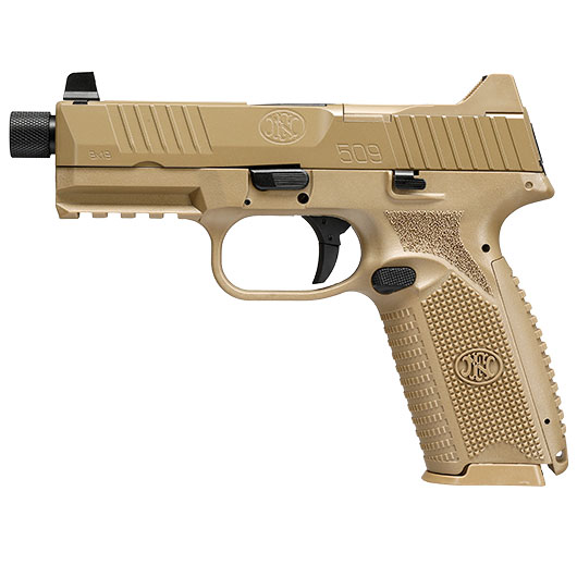 EMG FN Herstal FN 509 Tactical mit Metallschlitten GBB 6mm BB Dark Earth Bild 1