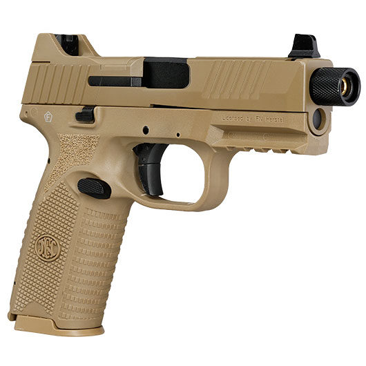 EMG FN Herstal FN 509 Tactical mit Metallschlitten GBB 6mm BB Dark Earth Bild 7