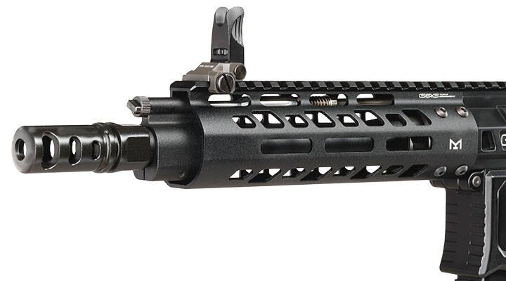 G&G M4 MGCR 556 7 Zoll Vollmetall GBB 6mm BB schwarz Bild 7