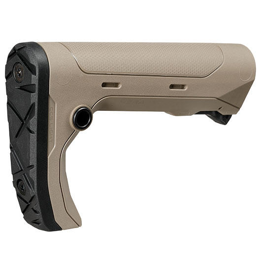 ASG / Hera Arms M4 CCS Light Ausziehschaft f. M4 / AR15 Mil-Spec Stock-Tube Gen. 2 tan Bild 4