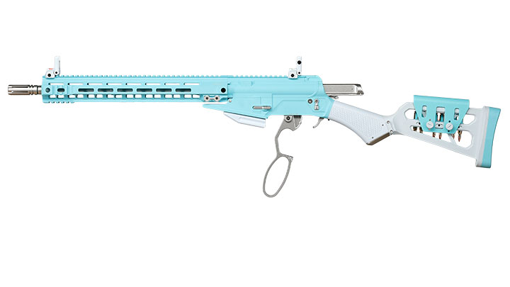 G&G LevAR 15 Zoll Rifle Gas Lever Action Vollmetall 6mm BB Macaron Blue Edition Bild 2