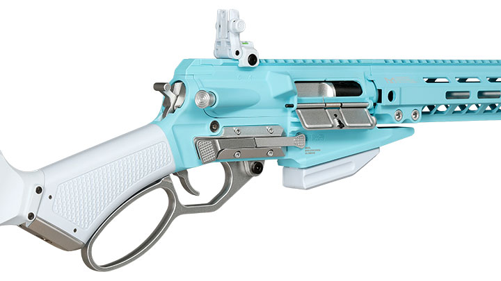 G&G LevAR 15 Zoll Rifle Gas Lever Action Vollmetall 6mm BB Macaron Blue Edition Bild 9