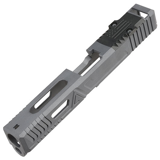 RWA Agency Arms Urban Combat CNC Aluminium Schlitten Set f. TM G17 / WE G17 GBB Pistolen Cerakote Agency grau Bild 3
