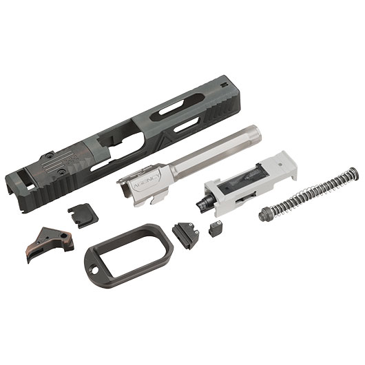 RWA Agency Arms Urban Combat CNC Aluminium Schlitten Set f. TM G17 / WE G17 GBB Pistolen schwarz Bild 1