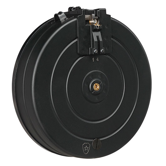 VFC PPSH-41 GBB Trommelmagazin Mid-Cap 120 Schuss schwarz - Softairgas-Version - Komplettset Bild 1
