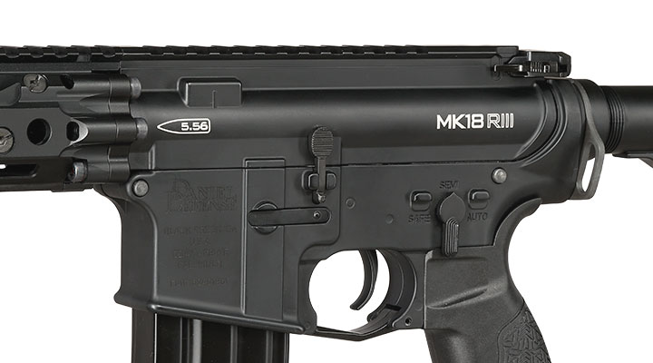 ICS / EMG Daniel Defense MK18 RIII Vollmetall SSS-Mosfet 3.0 S-AEG 6mm BB schwarz Bild 8