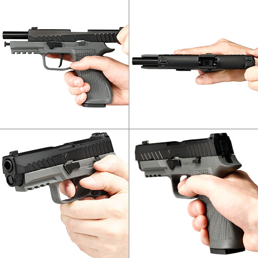 VFC / Stark Arms SA320 mit Metallschlitten GBB 6mm BB grau / schwarz Bild 8