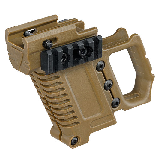 WoSport Pistol Carbine Kit fr G17 / G18 / G22 / G34 GBB Pistolen tan