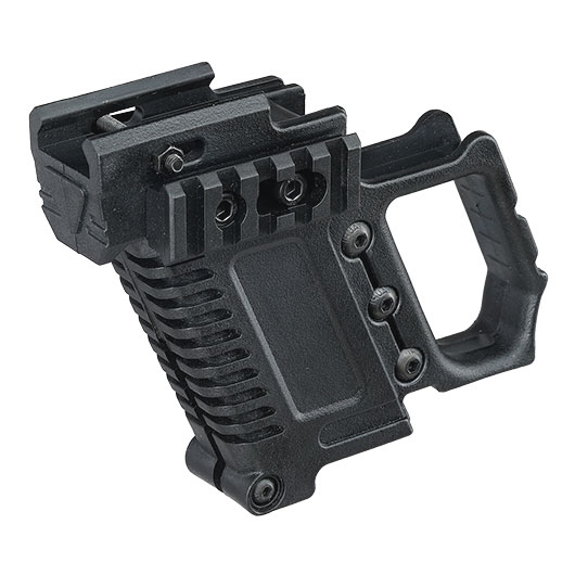 WoSport Pistol Carbine Kit fr G17 / G18 / G22 / G34 GBB Pistolen schwarz