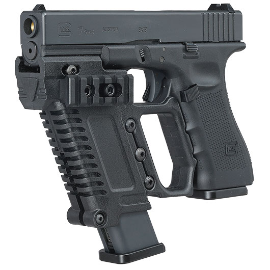 WoSport Pistol Carbine Kit fr G17 / G18 / G22 / G34 GBB Pistolen schwarz Bild 6
