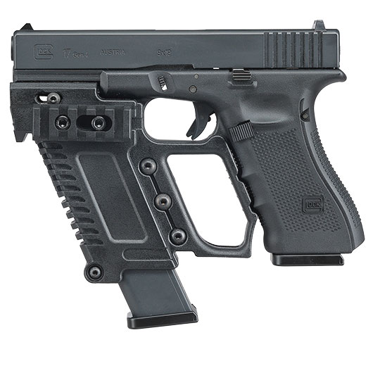 WoSport Pistol Carbine Kit fr G17 / G18 / G22 / G34 GBB Pistolen schwarz Bild 7